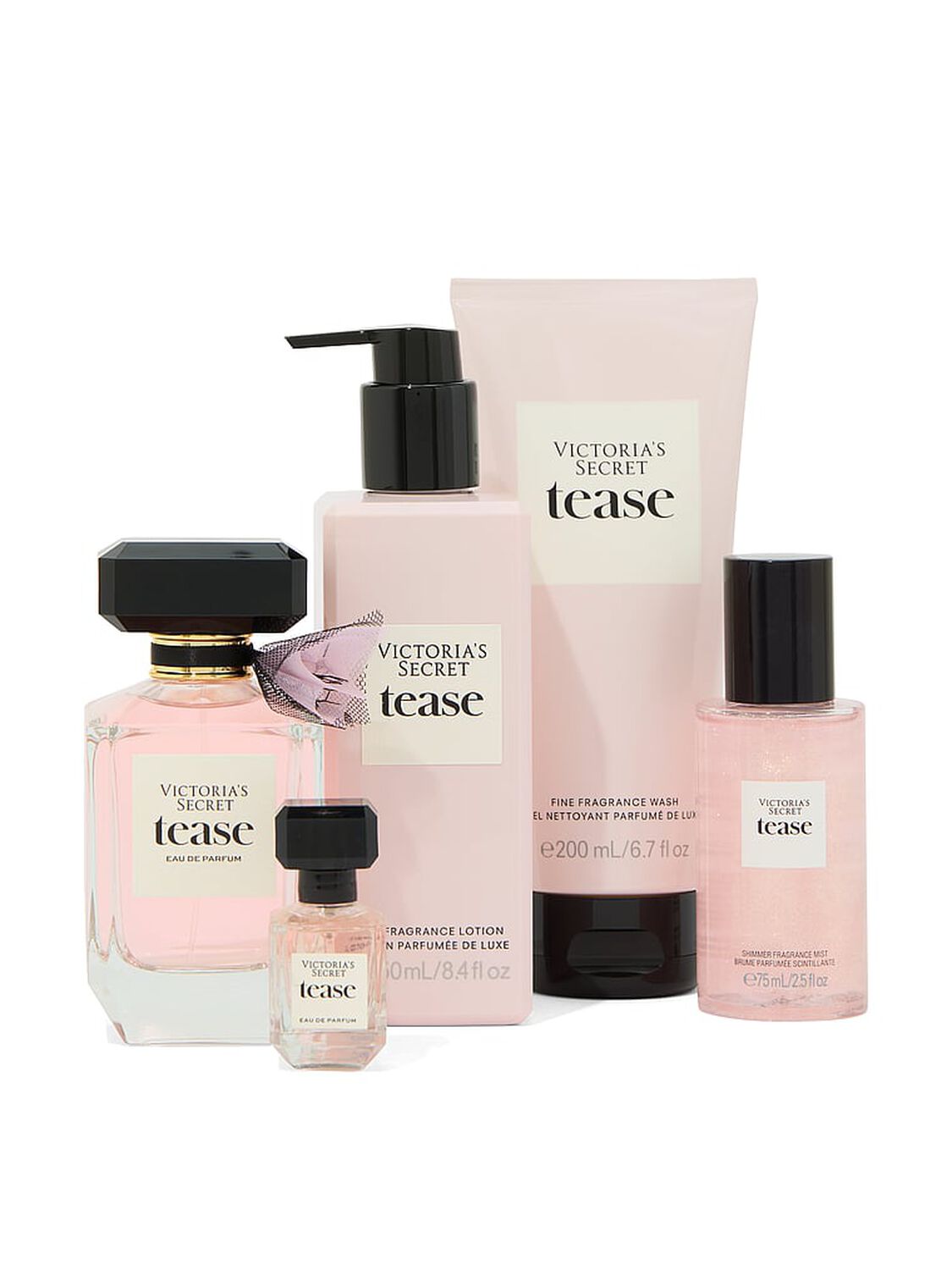vs Fine Fragrance Tease 5-Piece Full-Sized Eaux de Parfum Gift Set Tease 1 of 2 
