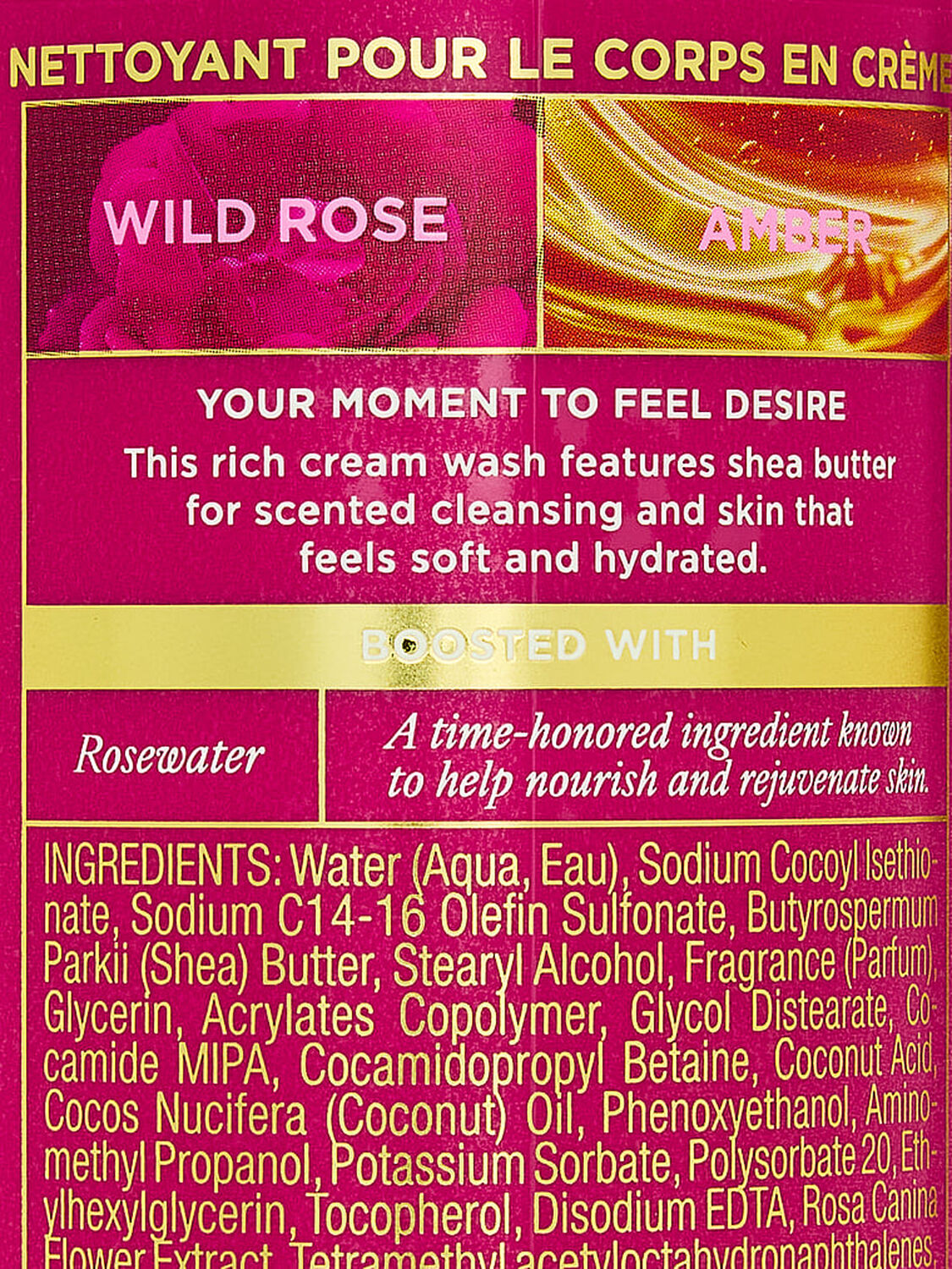 vs Body Care Wild Rose Amber Cream Body Wash Wild Rose Amber 2 of 2 