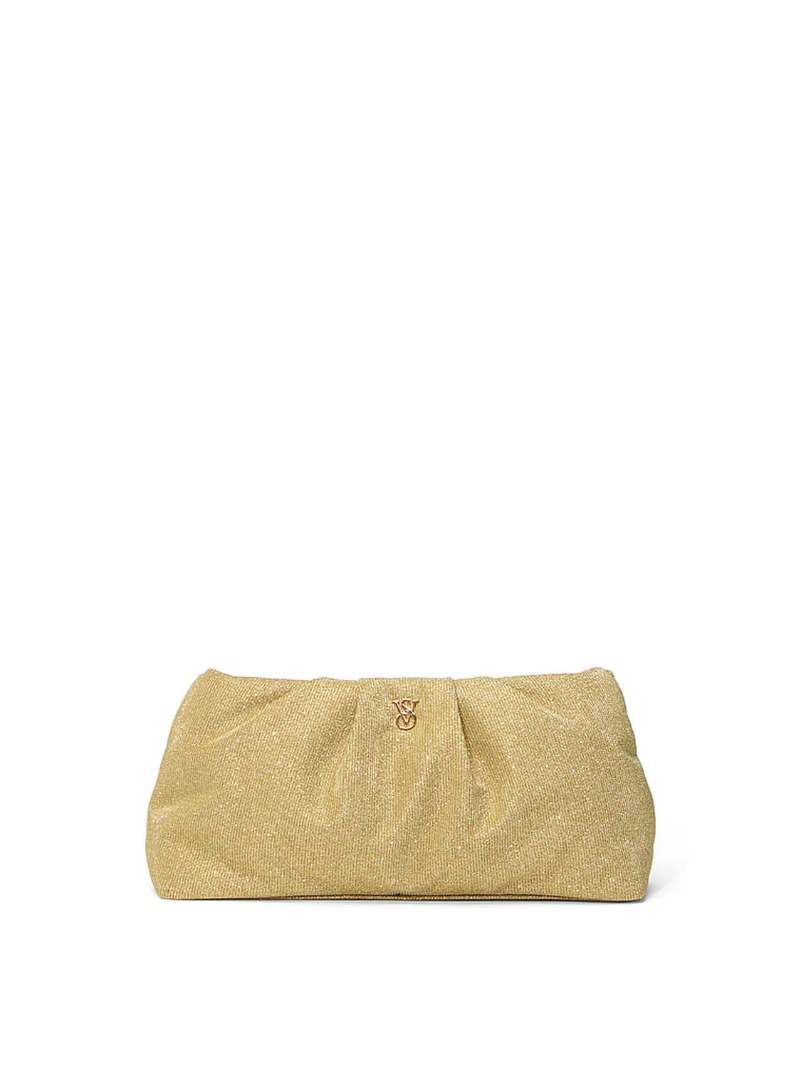 vs Victoria's Secret Shimmer Makeup Bag Generic Gold 1 of 3 