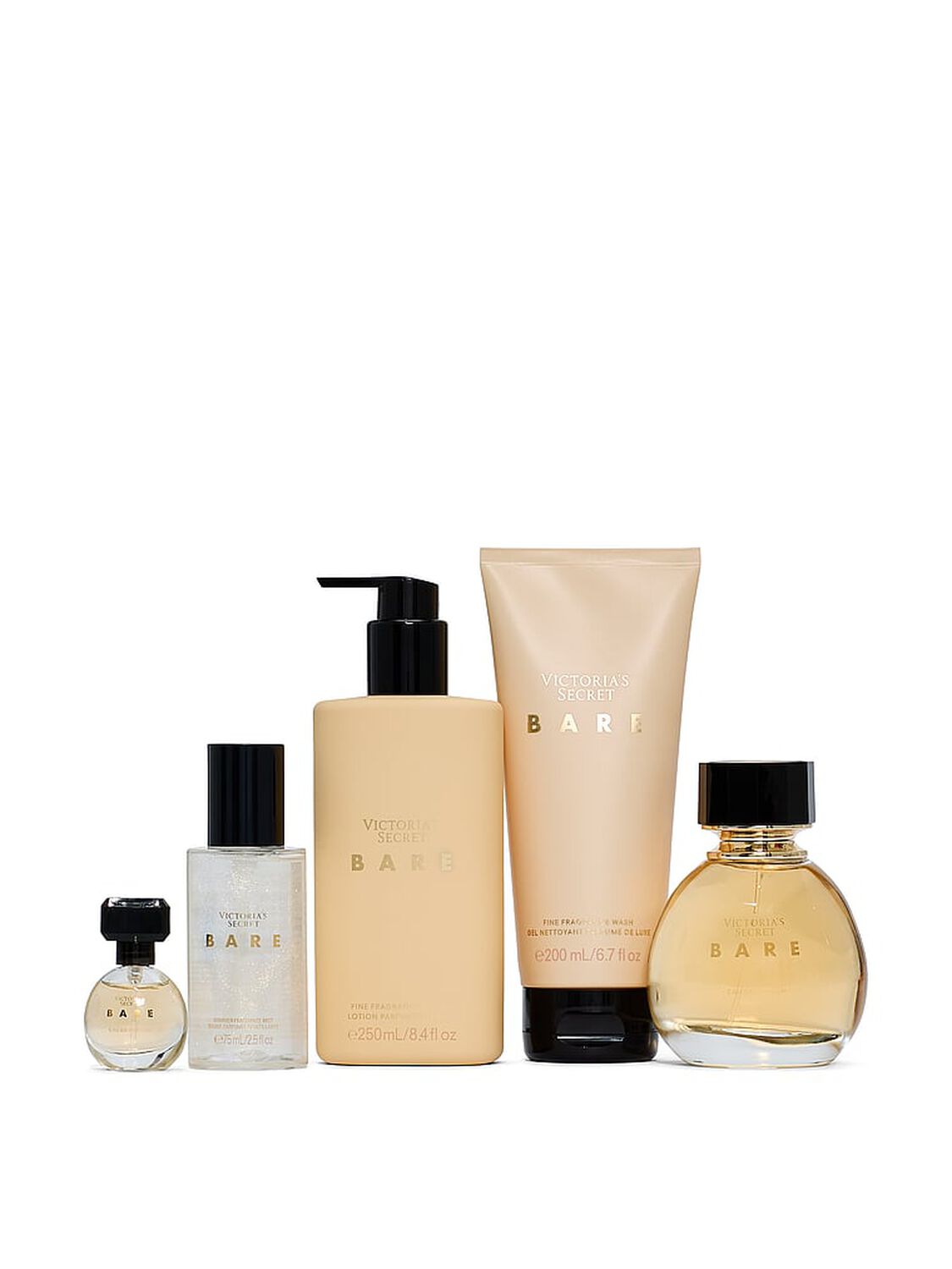 vs Fine Fragrance Bare 5-Piece Fragrance Gift Set Bare 2 of 2 