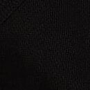Campus Fleece&trade; Half-Zip Hoodie, Pure Black, swatch