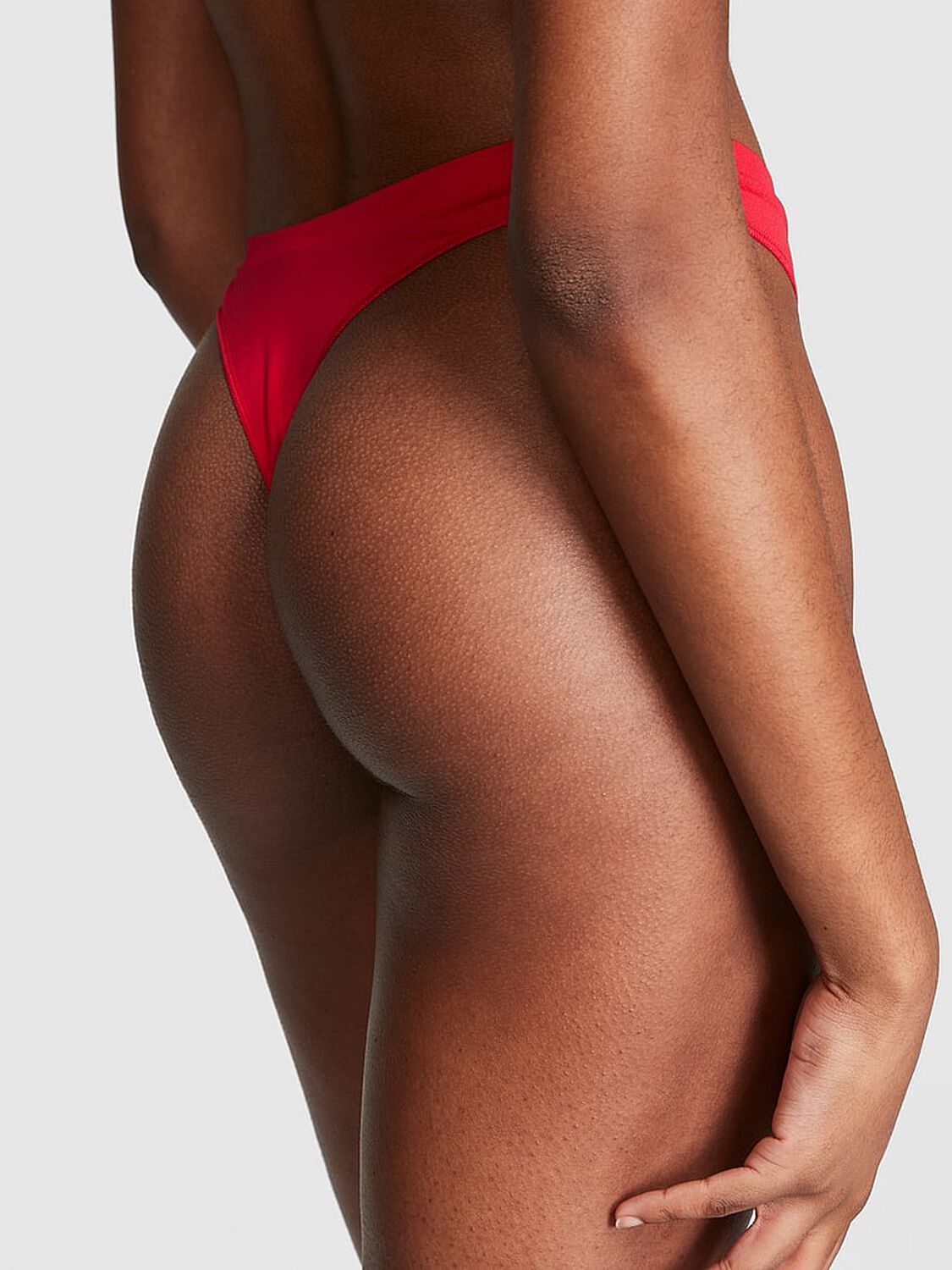 pink Pink Seamless High-Leg Thong Panty Red Pepper 2 of 3 
