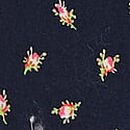 Cotton Boxy Boyfriend Pajama Shorts, Noir Navy Ditsy Floral Print, swatch