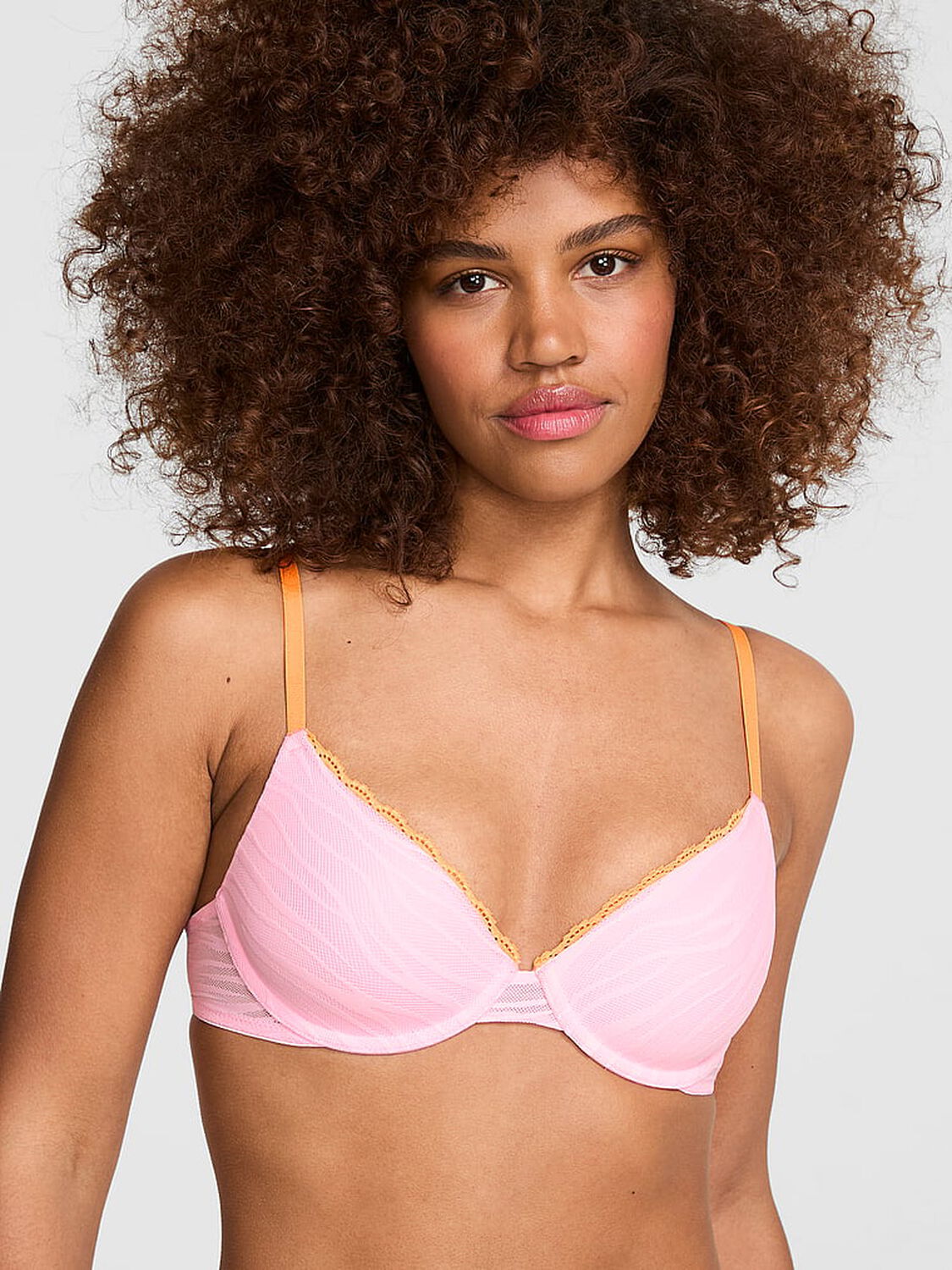 vs Pink Wear Everywhere Wear Everywhere&trade; Lightly Lined Full Coverage T-Shirt Bra Boardwalk Pink 1 of 2 