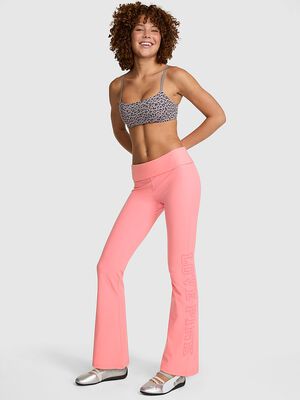 Soft Modal Foldover Kick-Flare Leggings