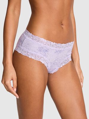 PINK Wink&trade; Lace-Trim Cotton Cheeky Panty