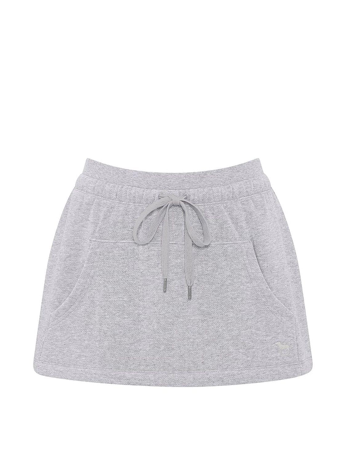 vs Pink Campus Fleece&trade; Front-Pocket Skort Medium Heather Grey 3 of 4 