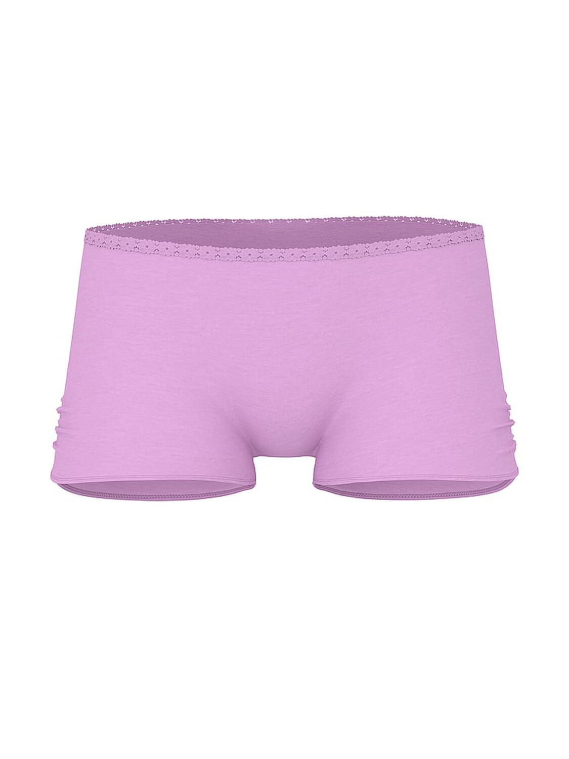 pink Pink Cotton Dorm Boyshort Panty Light Lilac "Woke Up Hot Again" 3 of 3 