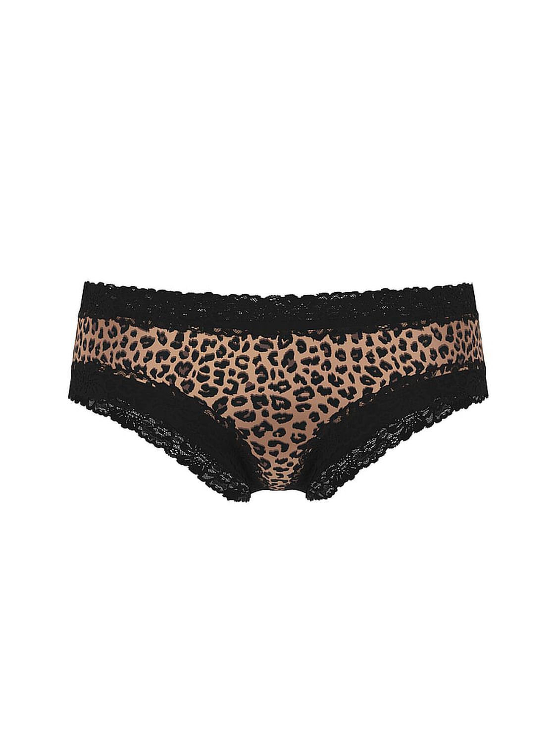 pink Pink Wink Lace-Trim Cheeky Panty Natural Leopard 3 of 3 