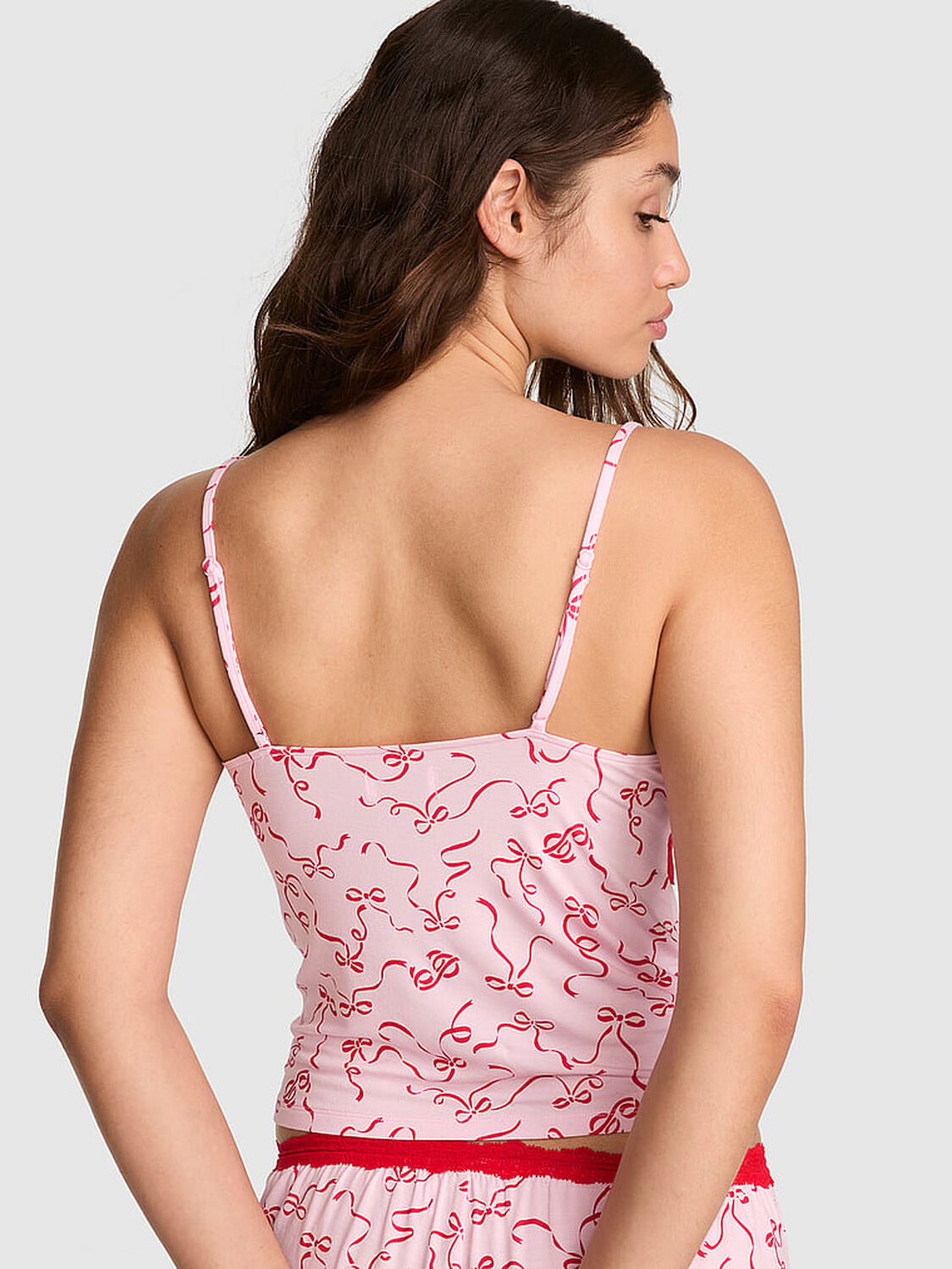 pink Pink 24/7 Lounge Modal Lace-Trim Cami 2 of 3 