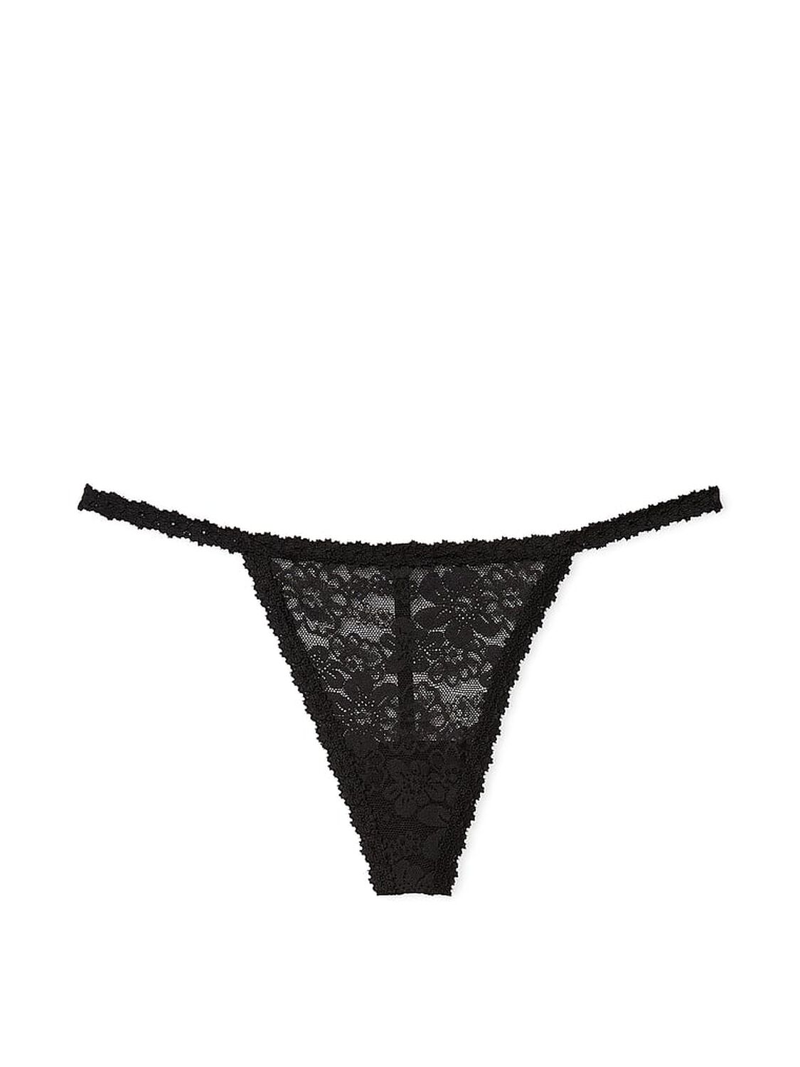 pink Pink Wink V-String Panty Pure Black 3 of 4 