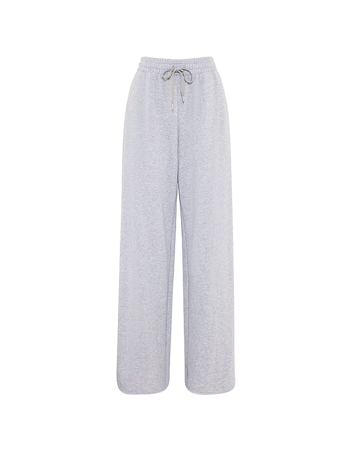 pink Pink Campus Fleece&trade; Wide-Leg Split-Hem Sweatpants Medium Heather Grey 3 of 4 