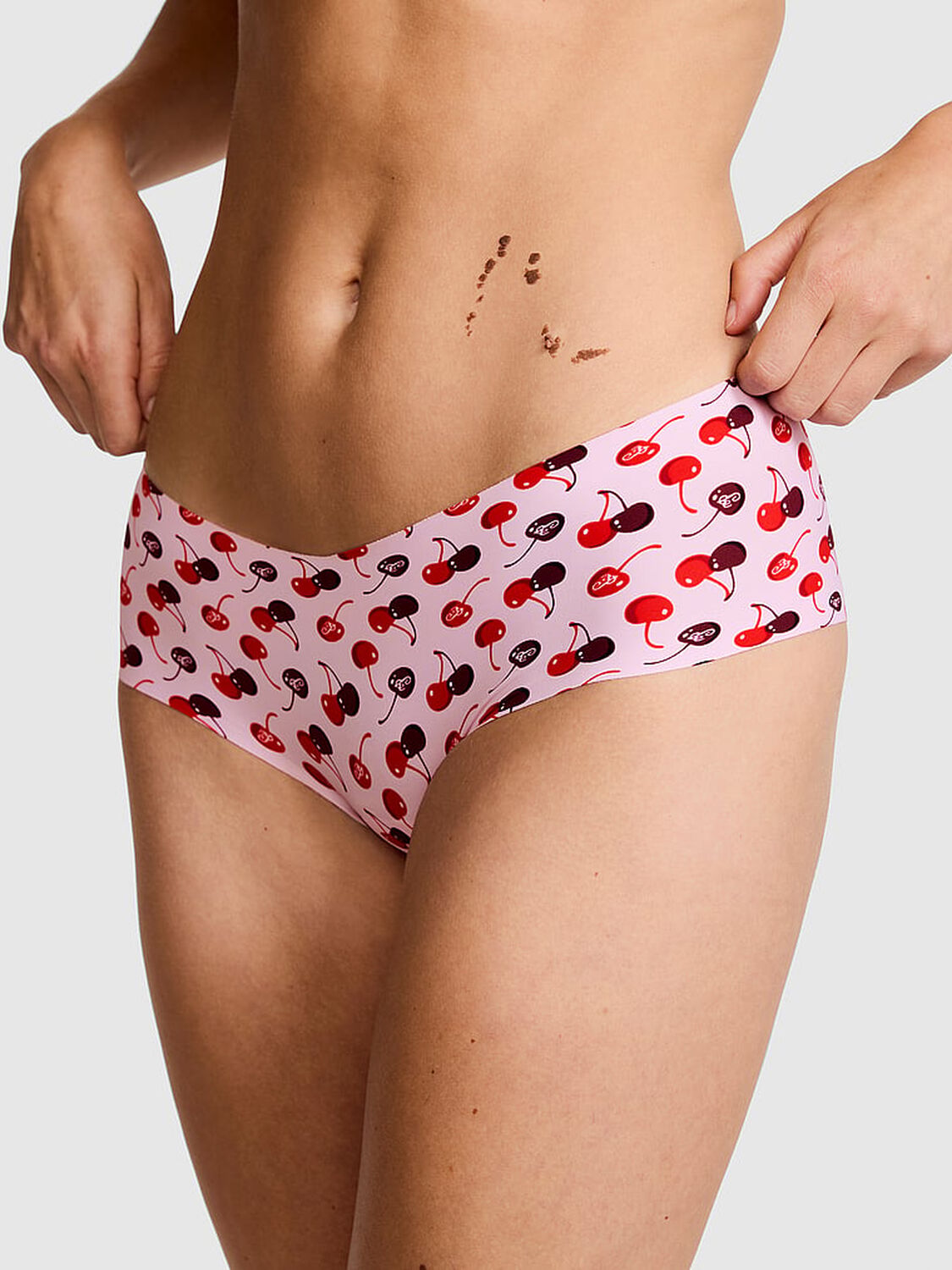 pink Pink No-Show Cheeky Panty 1 of 3 