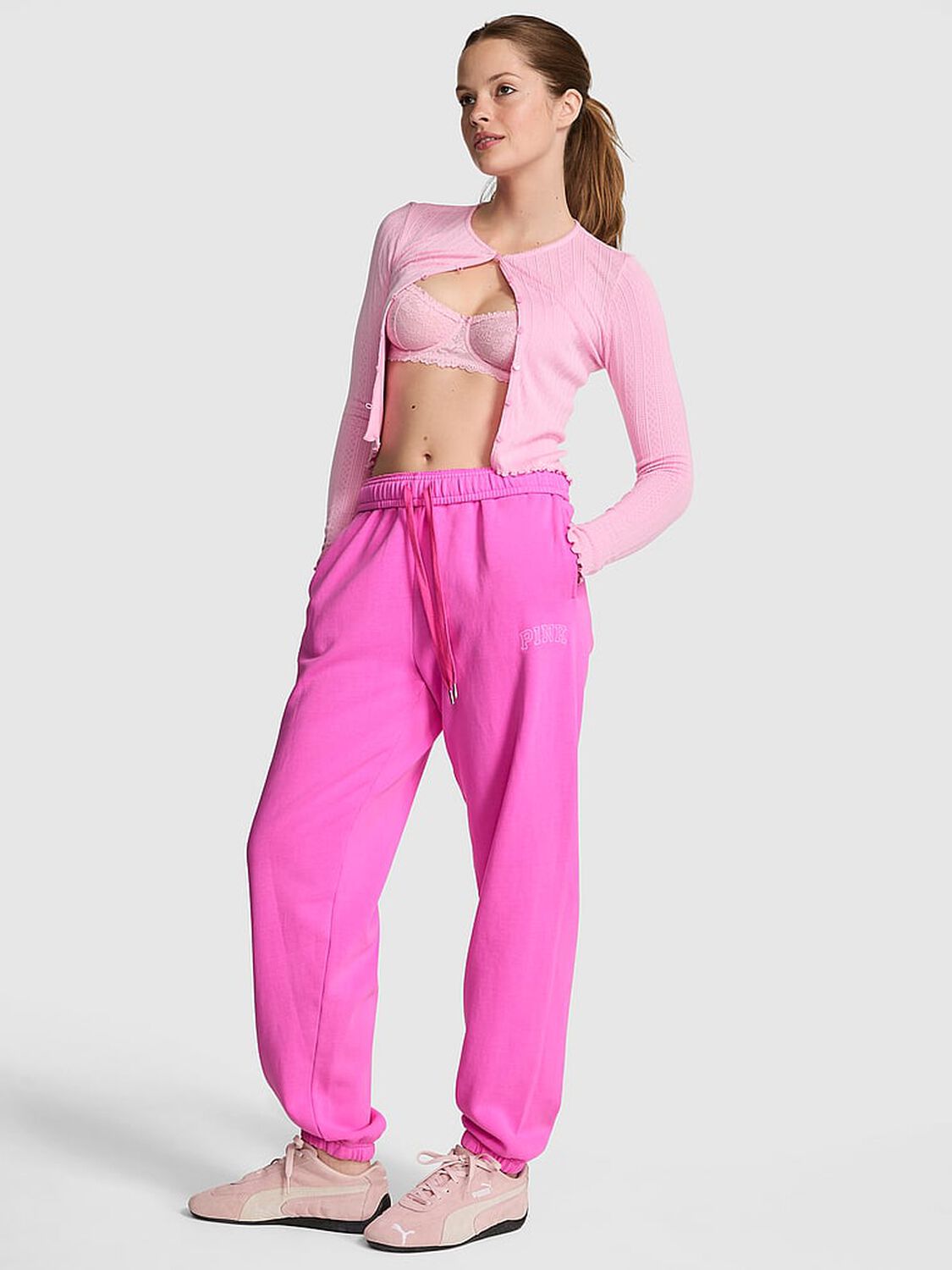 vs Pink Campus Fleece&trade;&nbsp;Sweatpants Pink Berry 1 of 3 