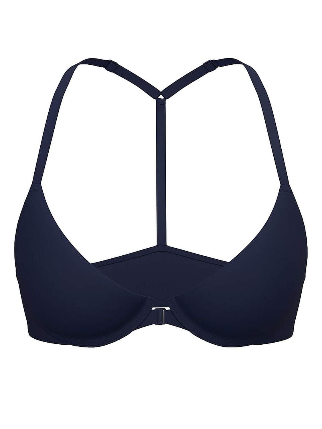 pink Pink Wear Everywhere Wear Everywhere Front-Close Lightly Lined Full Coverage T-Shirt Bra Noir Navy 3 of 3 