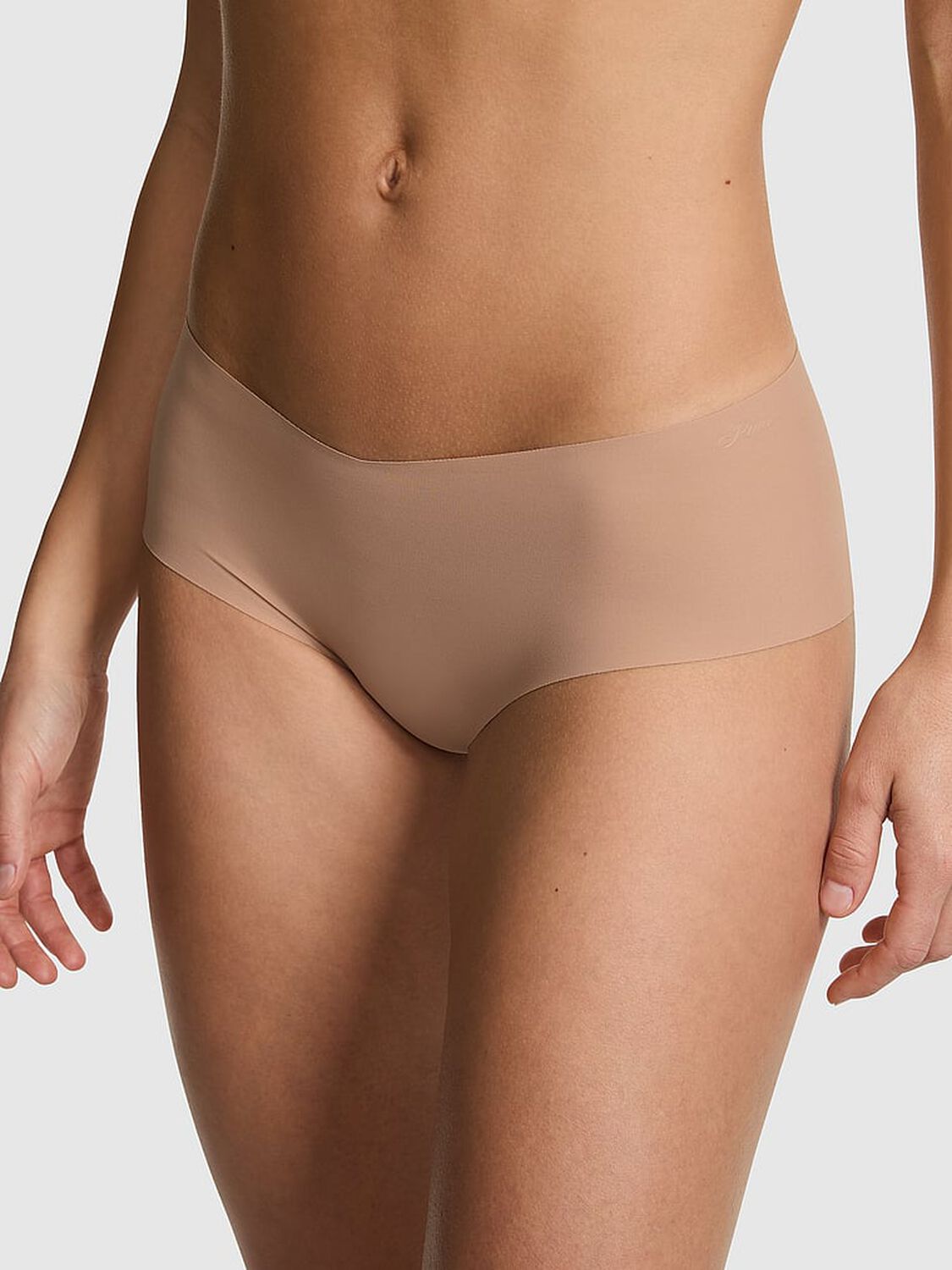 pink Pink No-Show Cheeky Panty Praline 1 of 3 