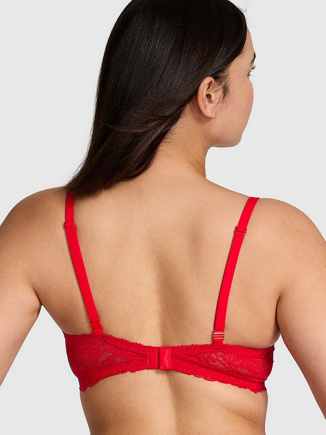 pink Pink Wink Wink Lightly Lined Plunge Bra Red Pepper 2 of 2 