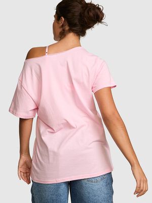 Campus Cotton&trade; Off-The-Shoulder Tee