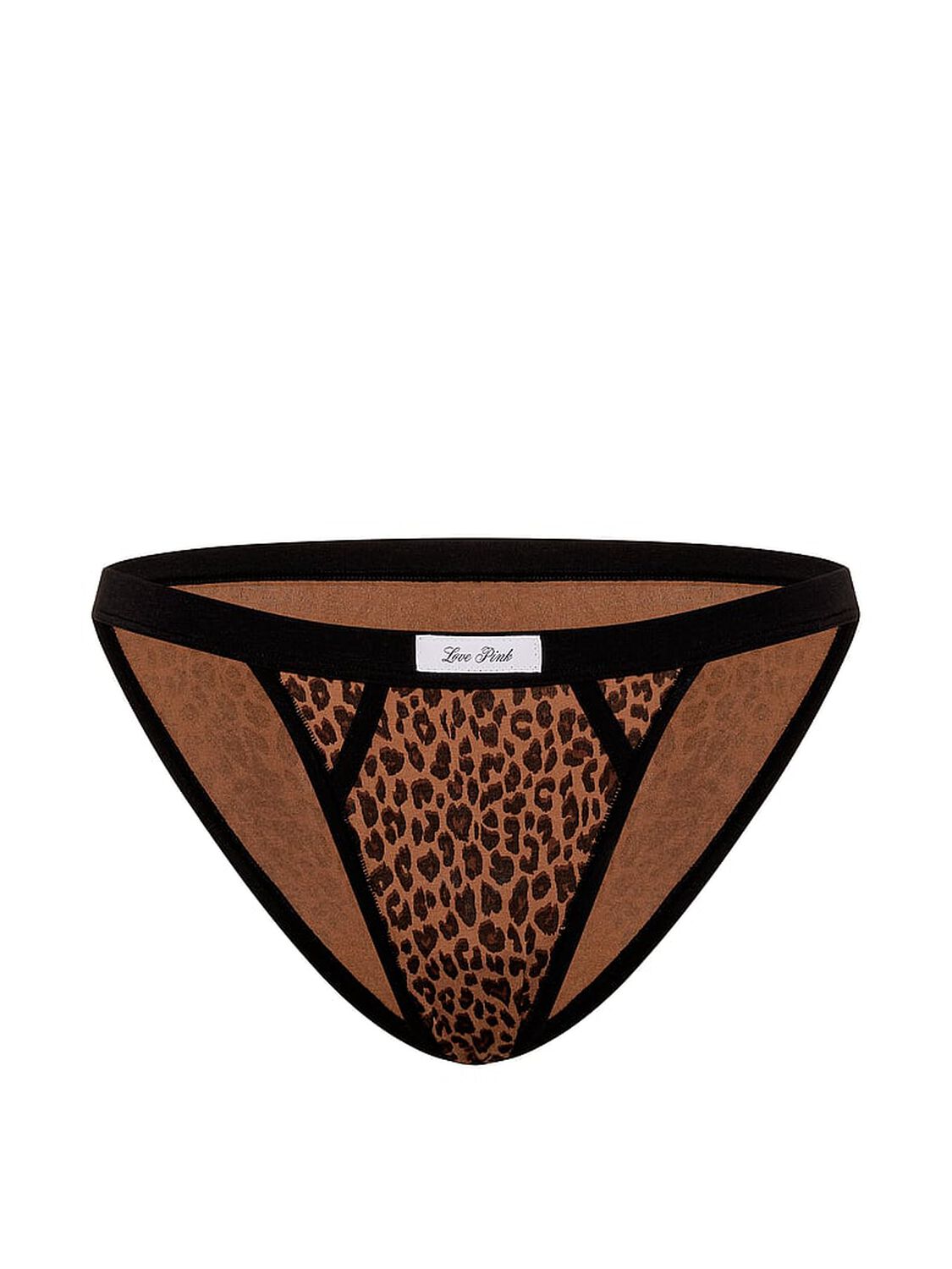 vs Pink Cotton String Bikini Panty Leopard 3 of 3 