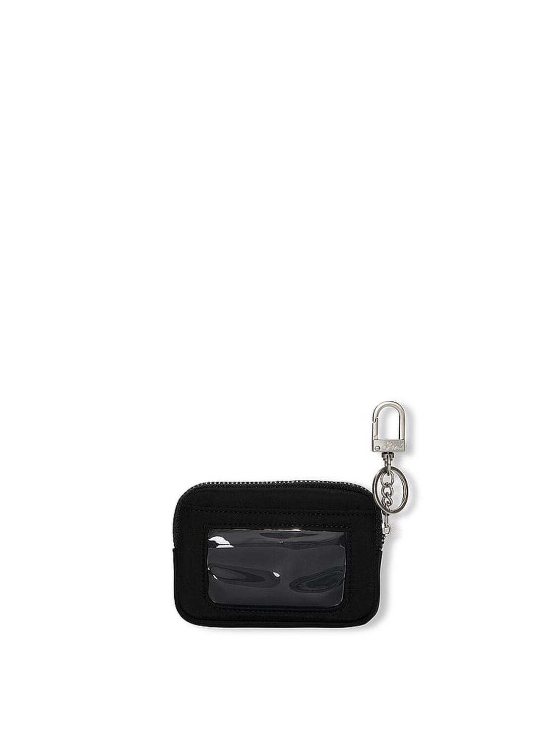 vs Pink Zip Card Holder Keychain Black 2 of 2 
