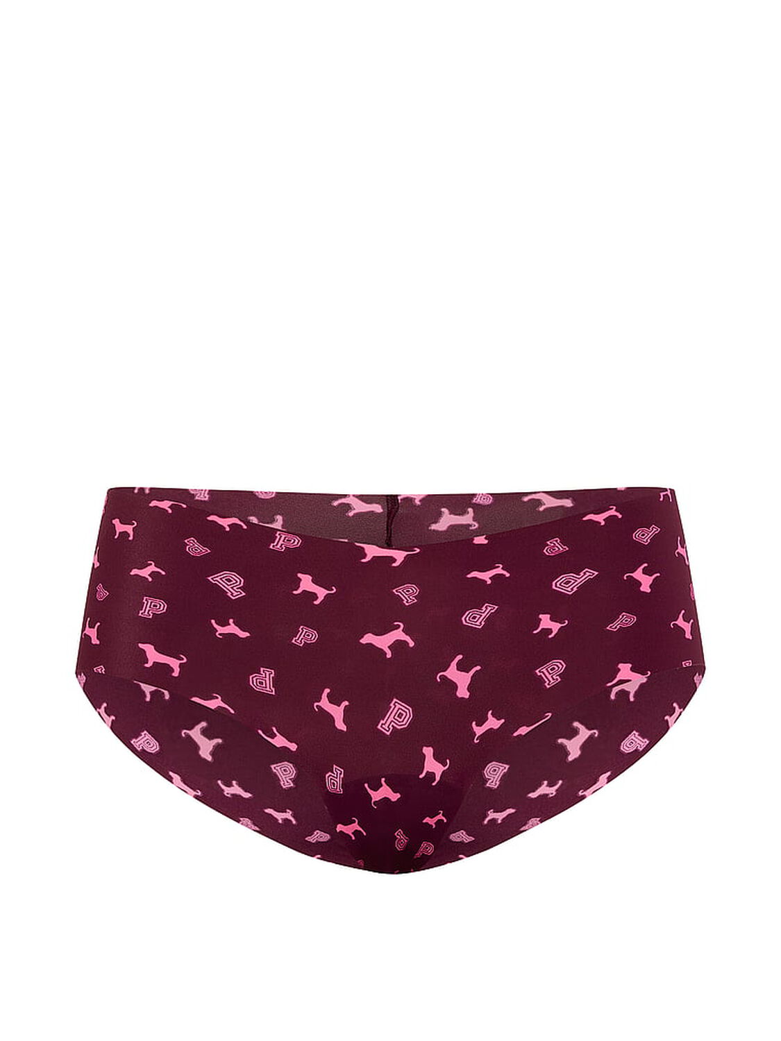 pink Pink No-Show Hiphugger Panty Wild Rose Logo Dog 3 of 3 