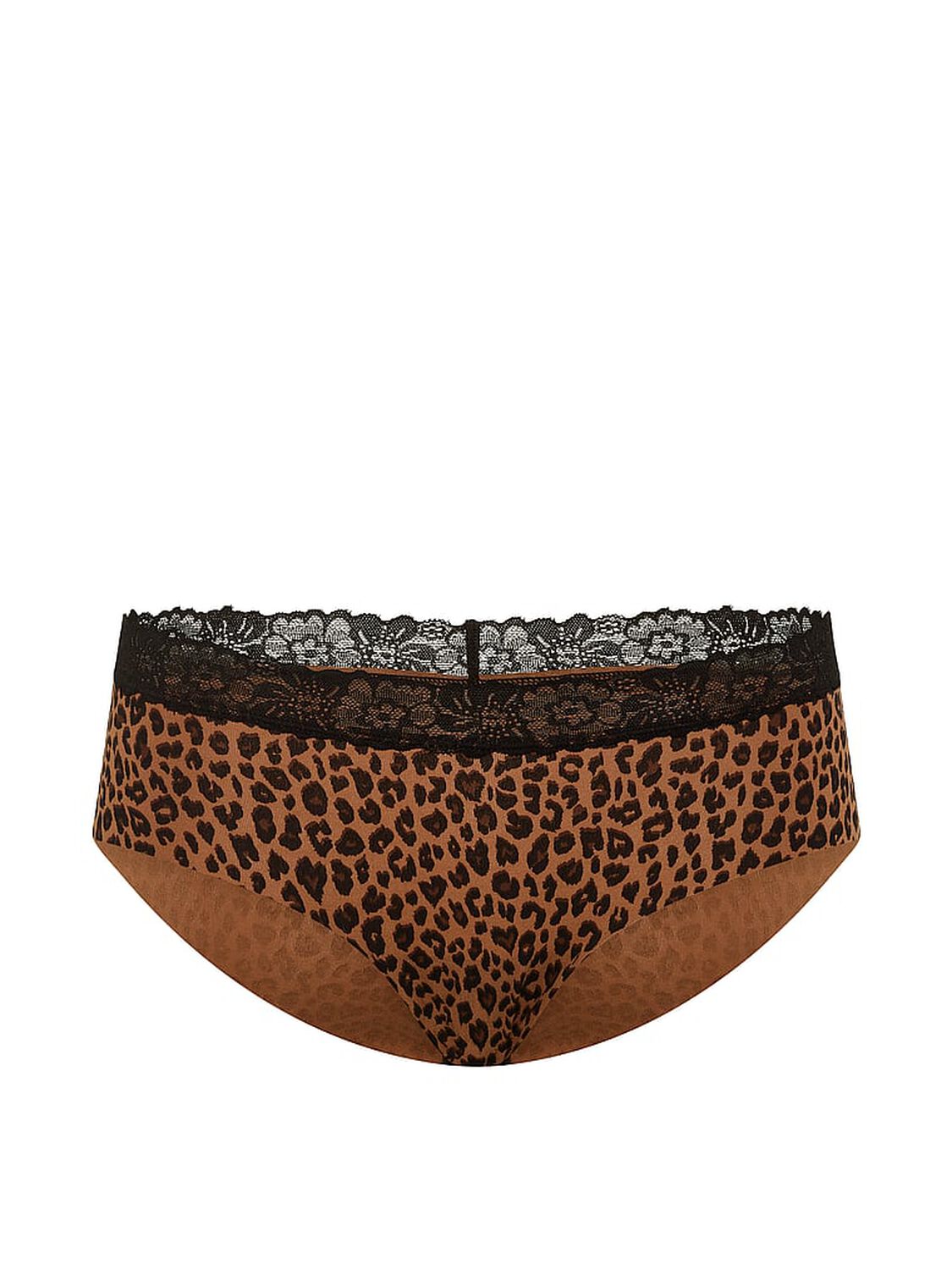 vs Pink No-Show Cotton Hiphugger Panty Caramel Leopard 3 of 3 