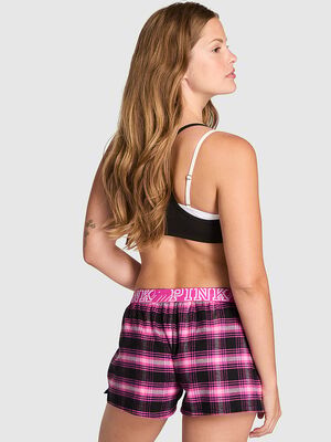 Flannel Boxy Pajama Shorts