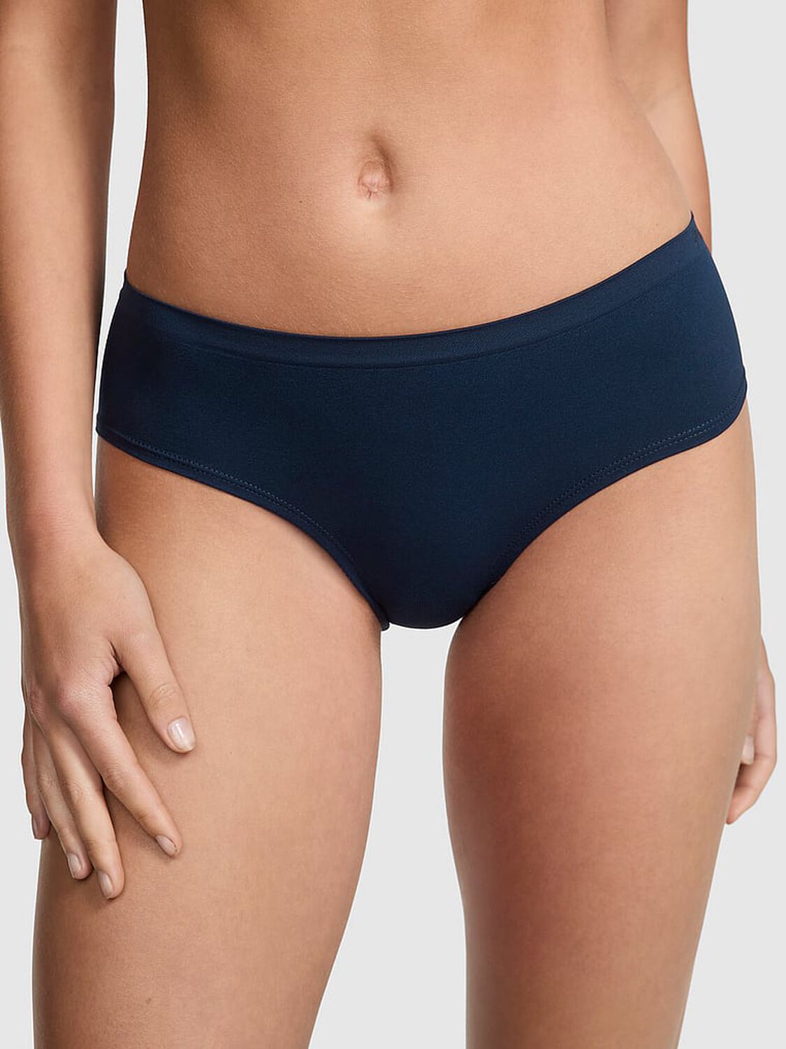pink Pink Seamless Hiphugger Panty Noir Navy 1 of 3 