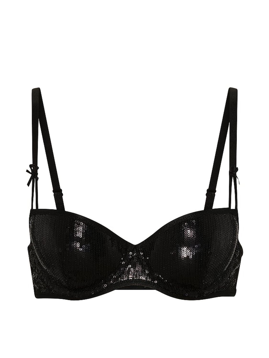 vs Pink PINK Wink&trade; Push-Up Balconette Bra Black 3 of 3 