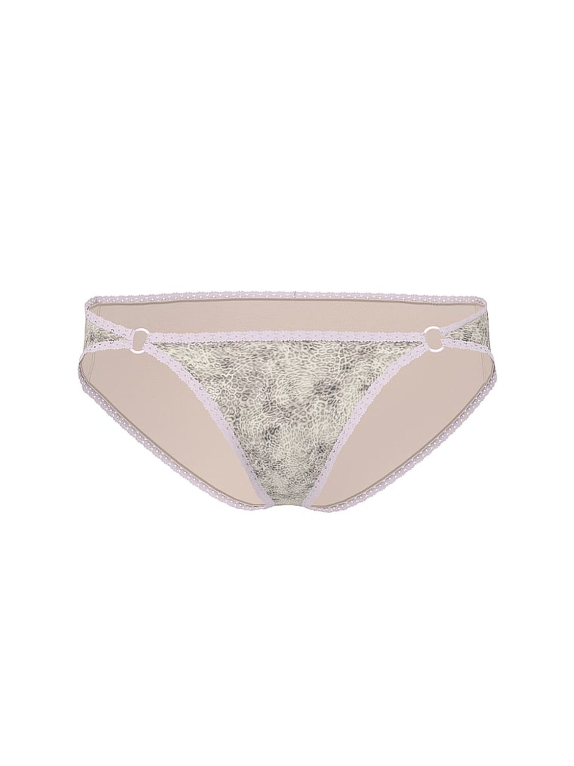 pink Pink Cotton Lace-Trim Low-Rise Cheeky Panty Natural Leo Print With Pink Tulip Lace 3 of 3 