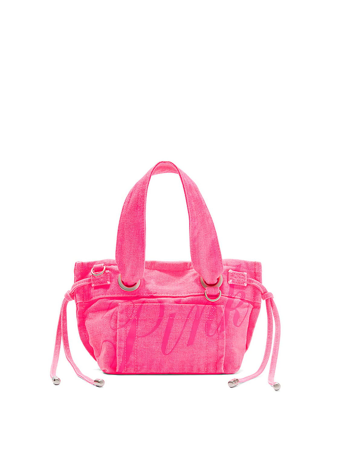 vs Pink Canvas Flat-Bottom Mini Tote Bag 1 of 3 