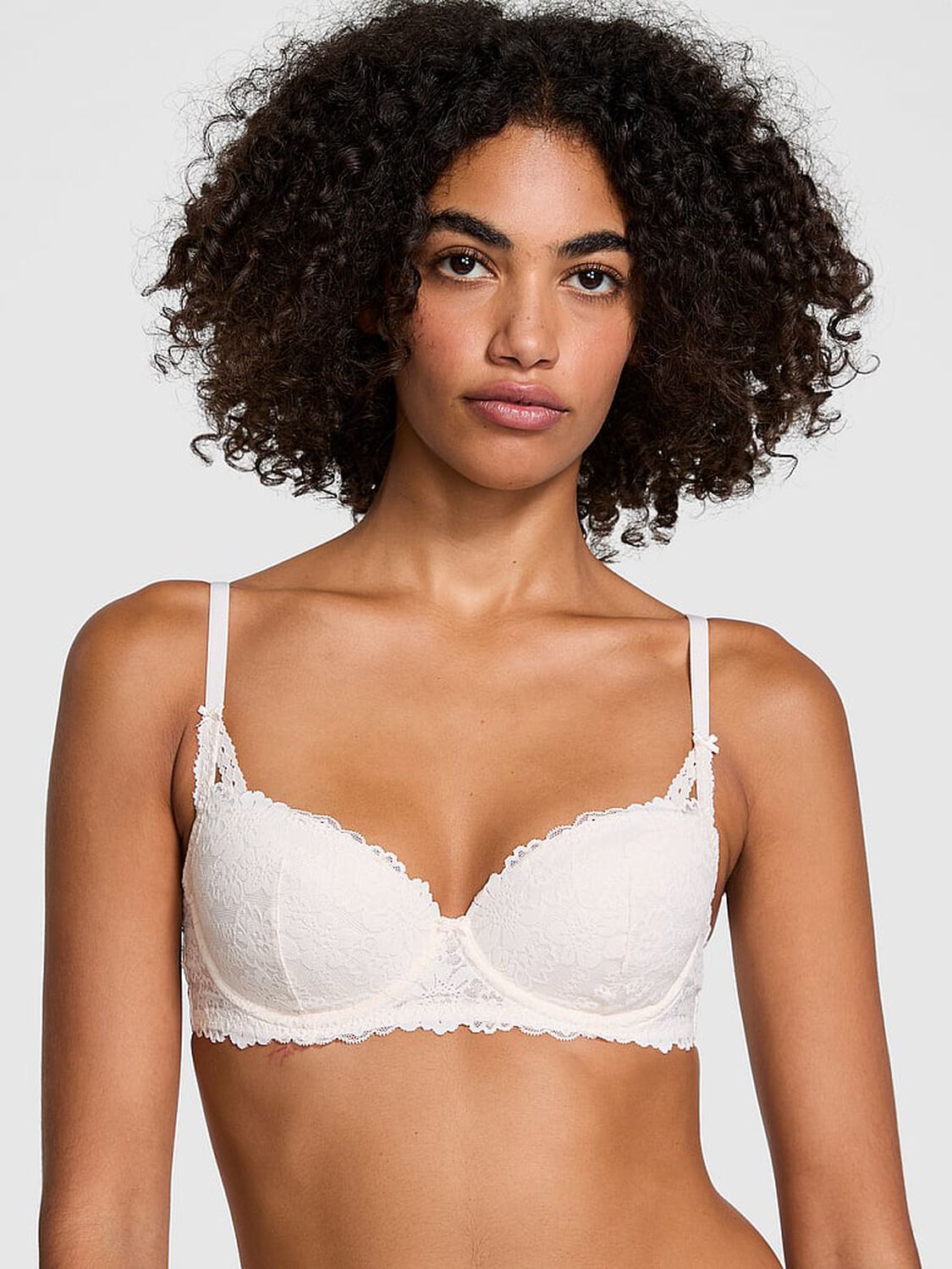 pink Pink Wink Lightly Lined Balconette Bra Coconut White 1 of 3 