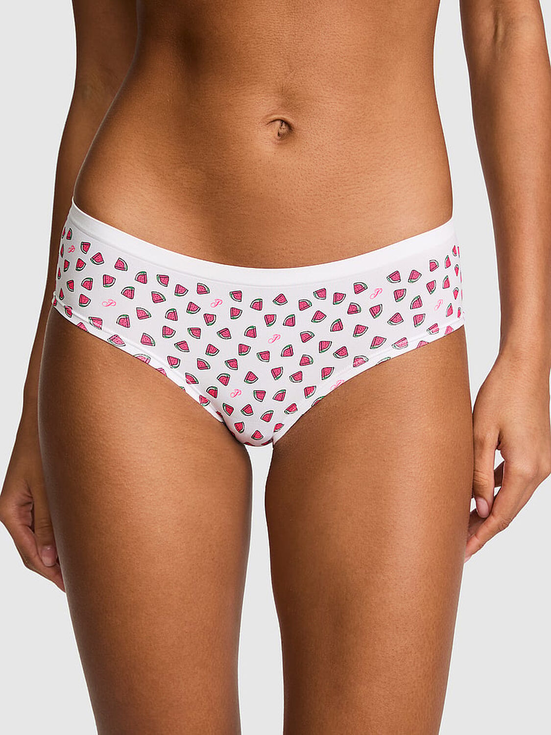 pink Pink Seamless Hiphugger Panty Vs White Watermelon Print 1 of 2 