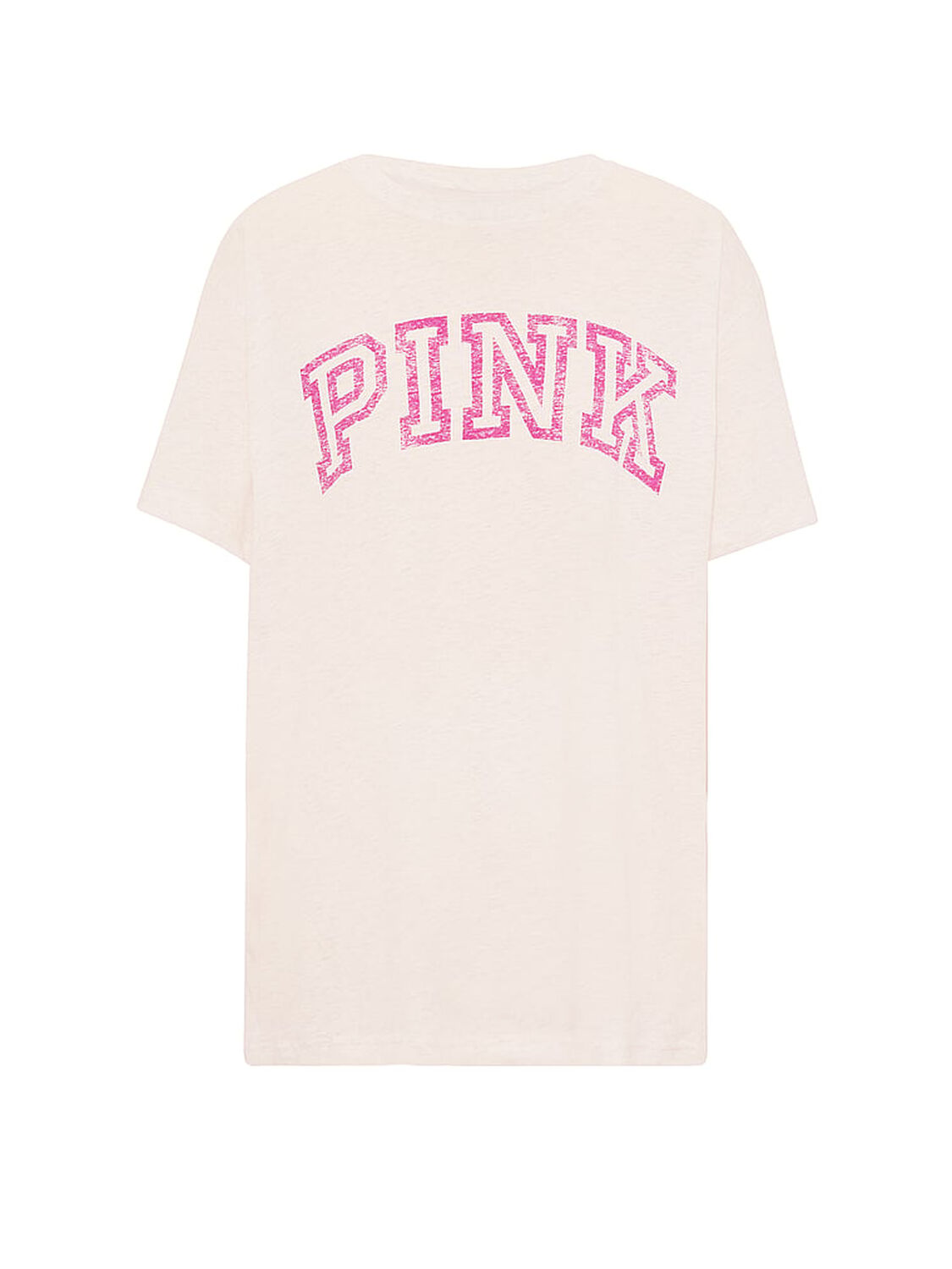 pink Pink Campus Cotton&trade; Tee Snow Heather 3 of 3 
