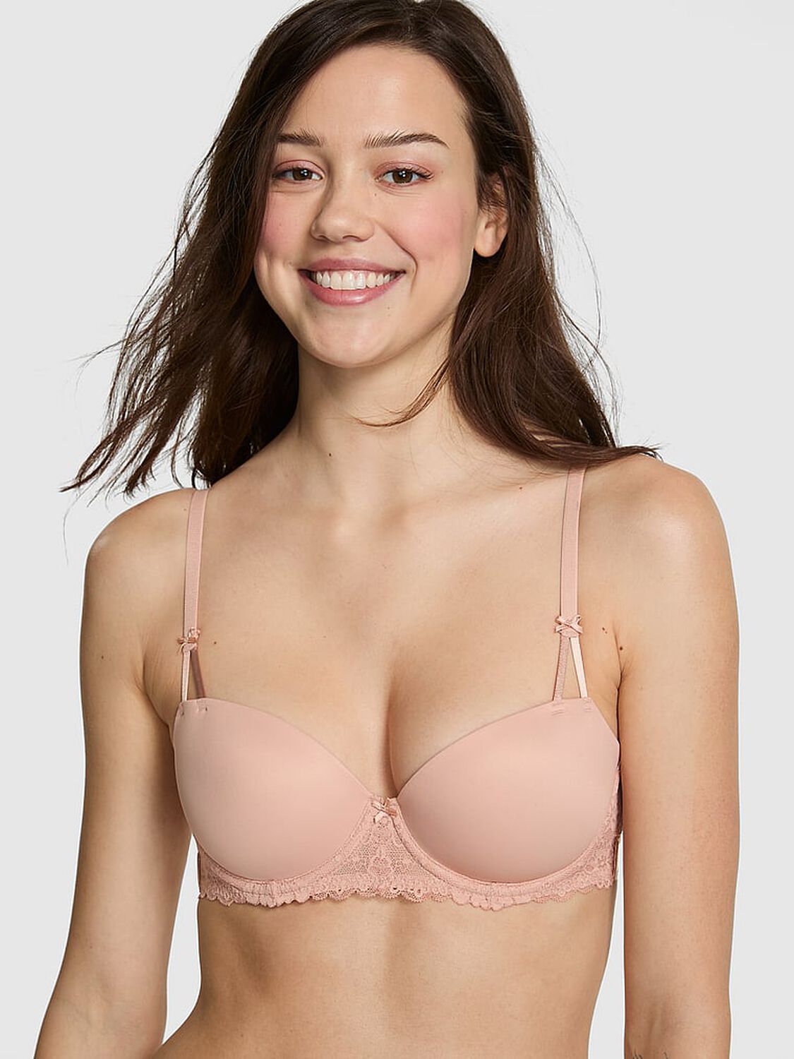 pink Pink Wink Wink Lightly Lined Balconette Bra Macaron 1 of 3 
