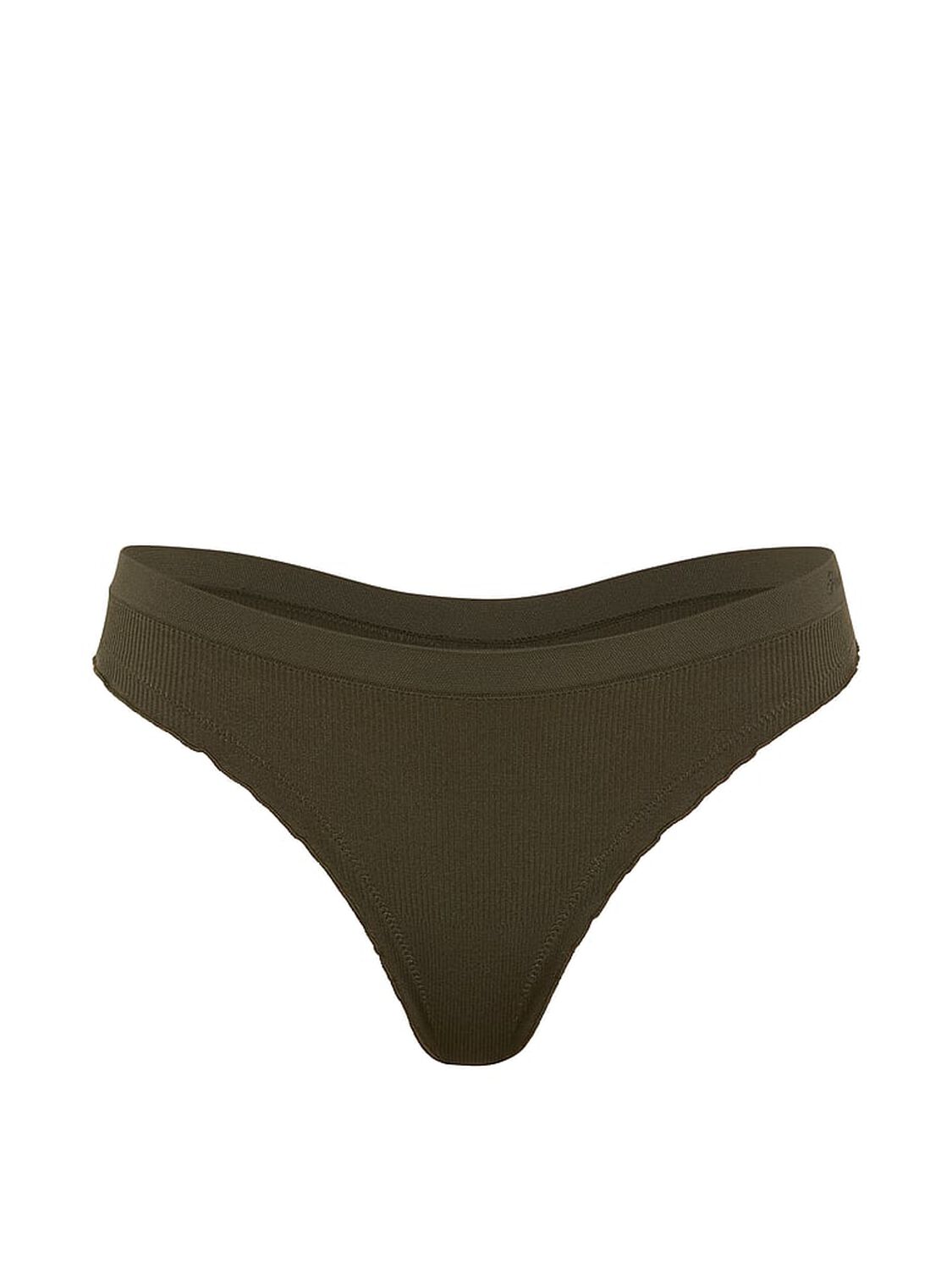 vs Pink Seamless Thong Panty Olive 3 of 3 