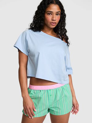 Cotton Boxy Pajama Shorts
