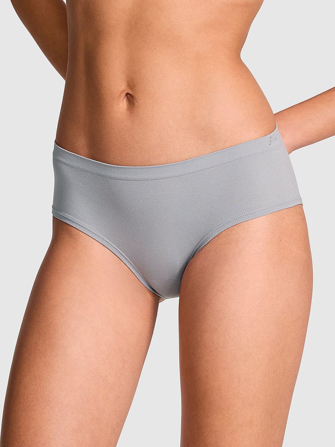 pink Pink Seamless Hiphugger Panty Grey Oasis 1 of 3 