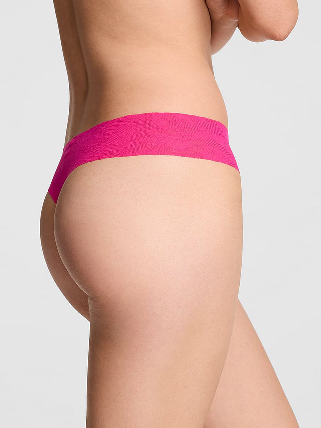 pink Pink No-Show Thong Panty Hot Stuff 2 of 3 