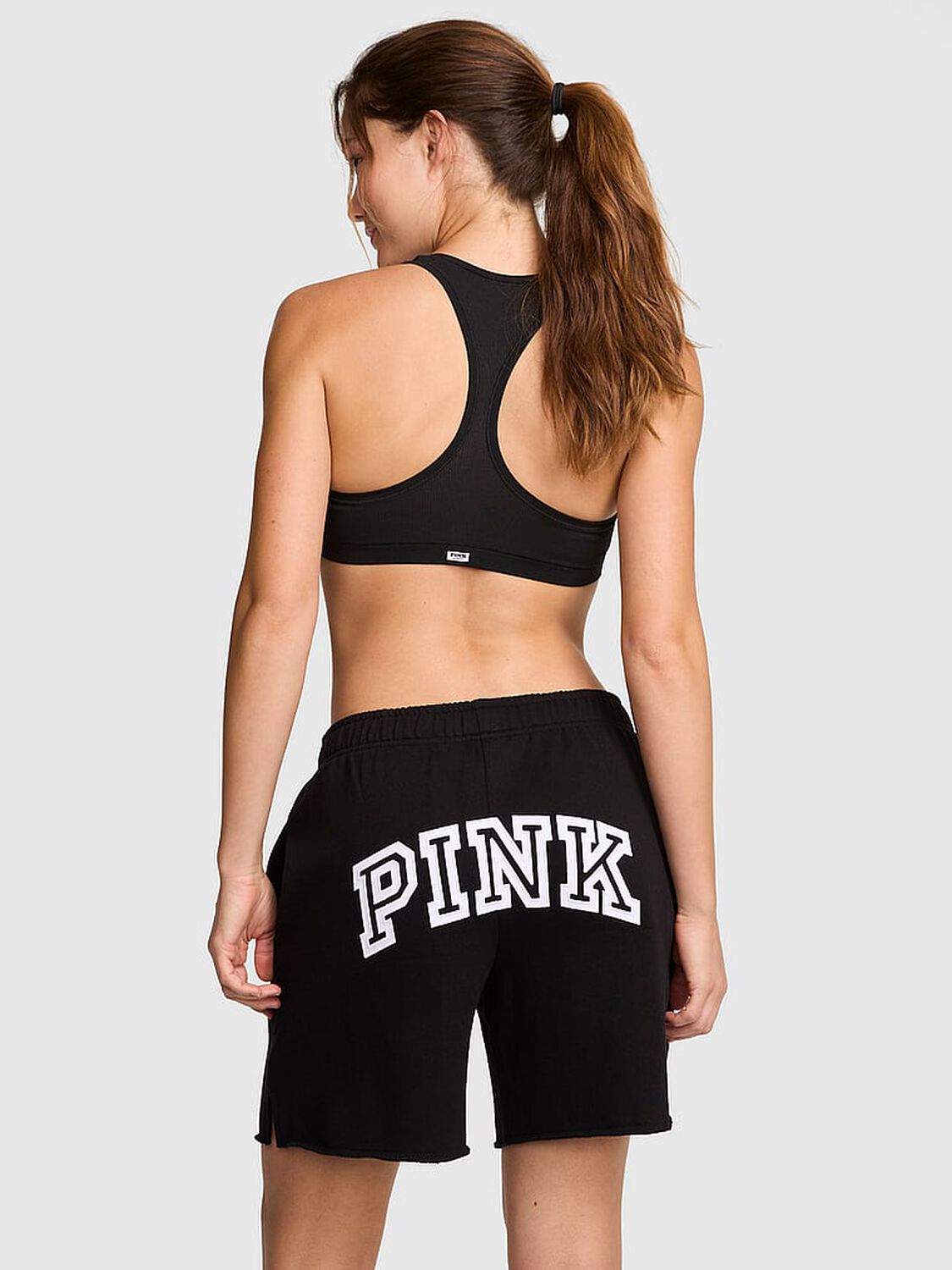 pink Pink Campus Fleece&trade; Shorts Pure Black 2 of 3 