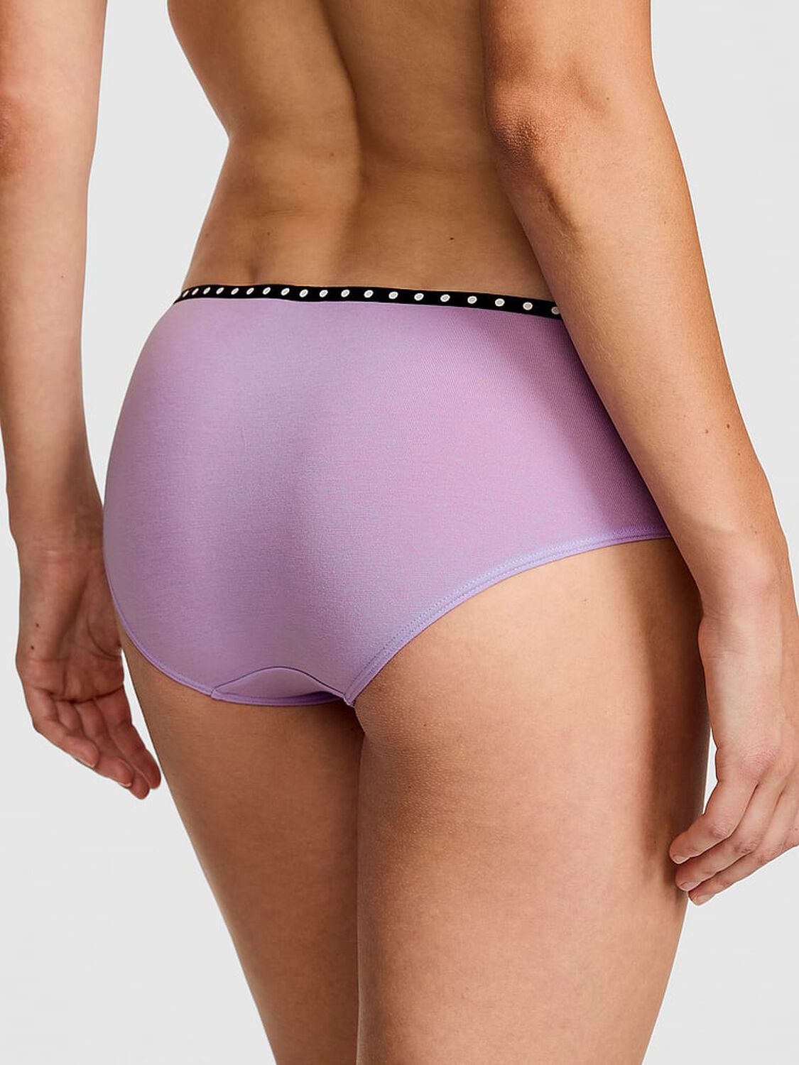 pink Pink Logo Cotton Hiphugger Panty Lilac Crush 2 of 3 