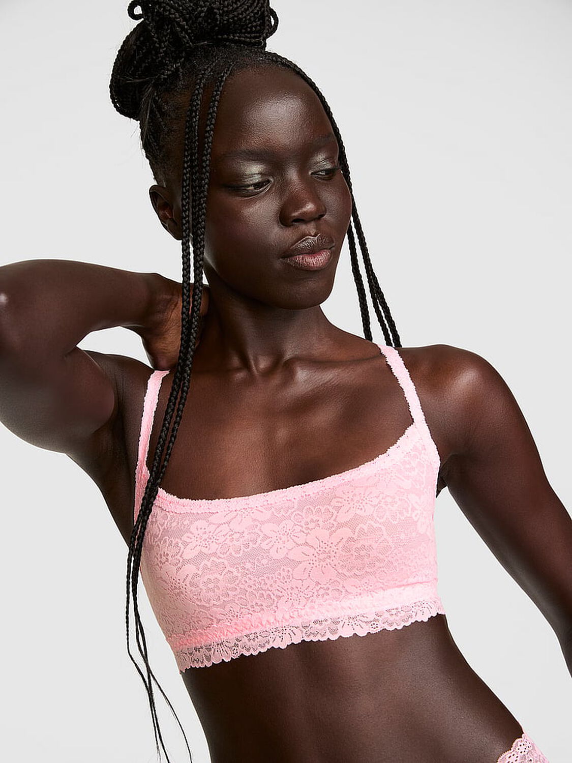 vs Pink Wink PINK Wink&trade; Unlined Scoop Bralette Boardwalk Pink 1 of 2 