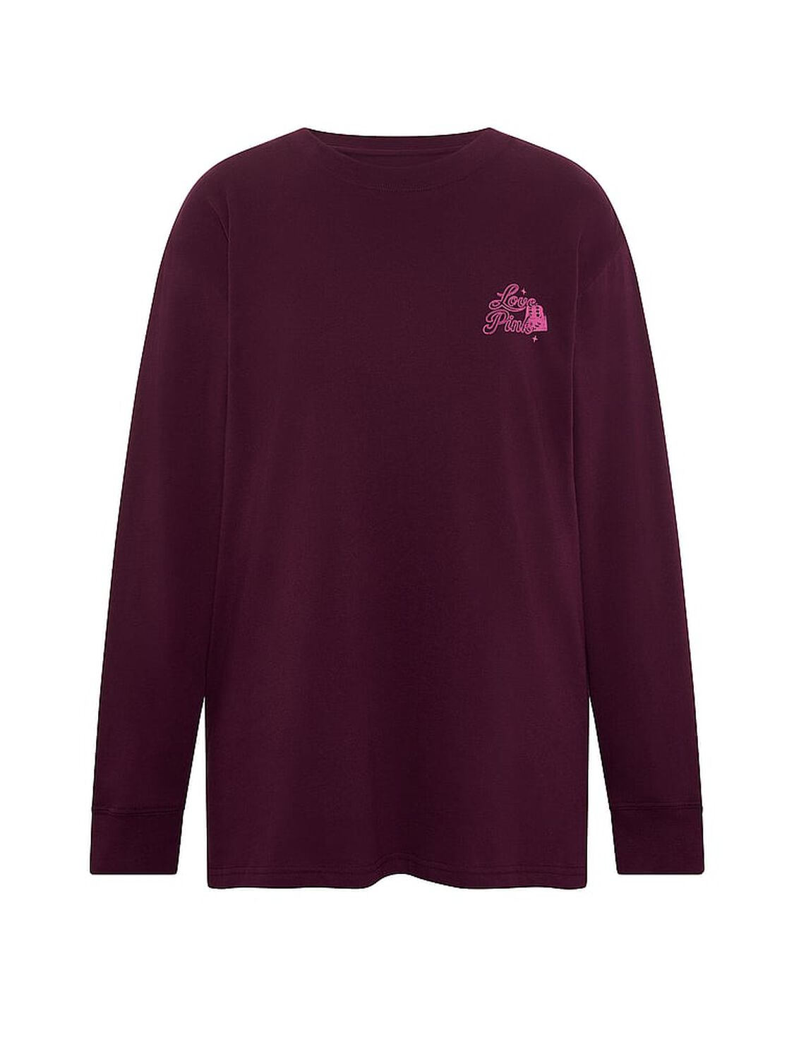 pink Pink Campus Cotton&trade; Long-Sleeve Tee 3 of 3 