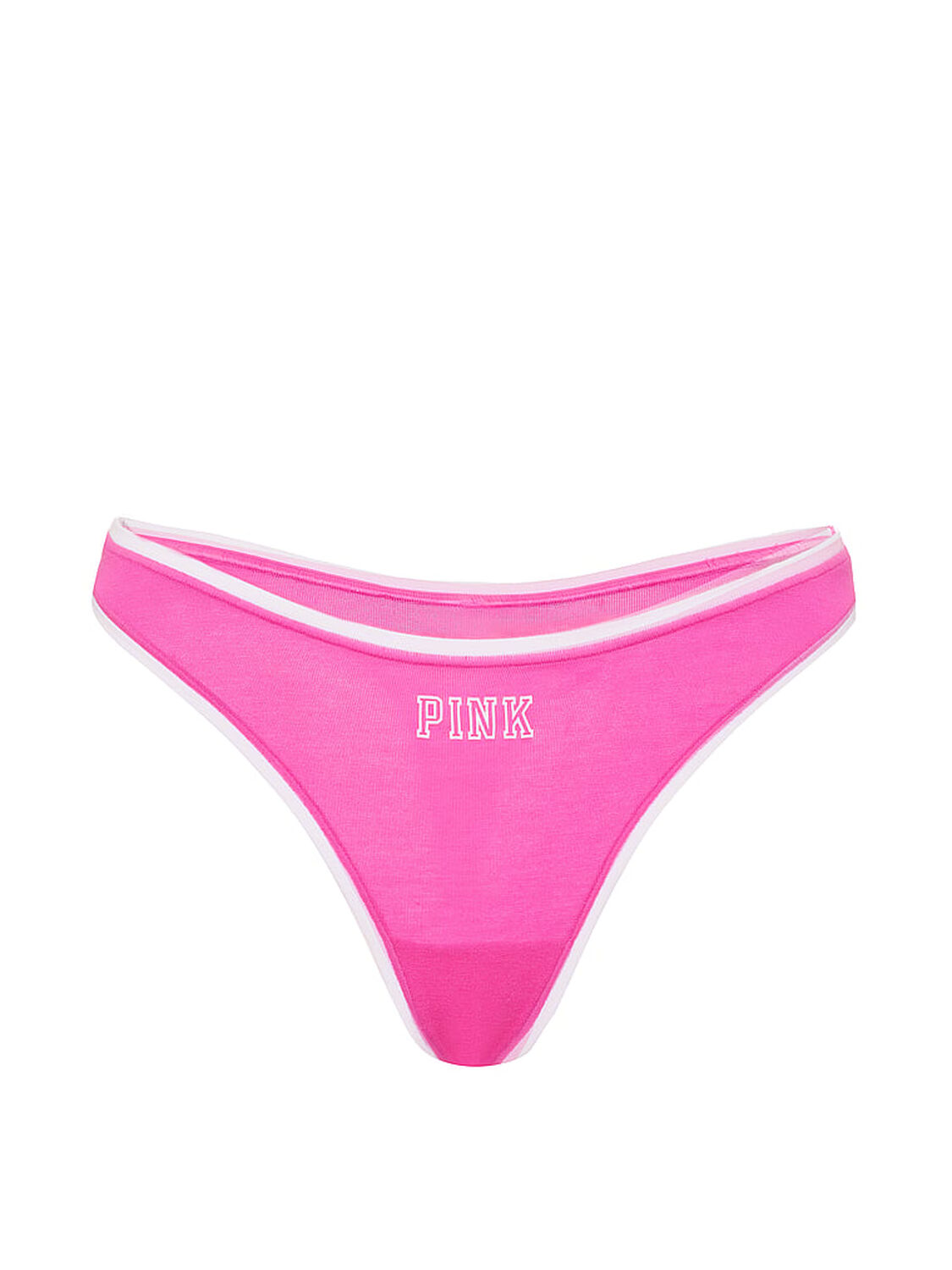 pink Pink Cotton High-Leg Thong Panty 3 of 3 