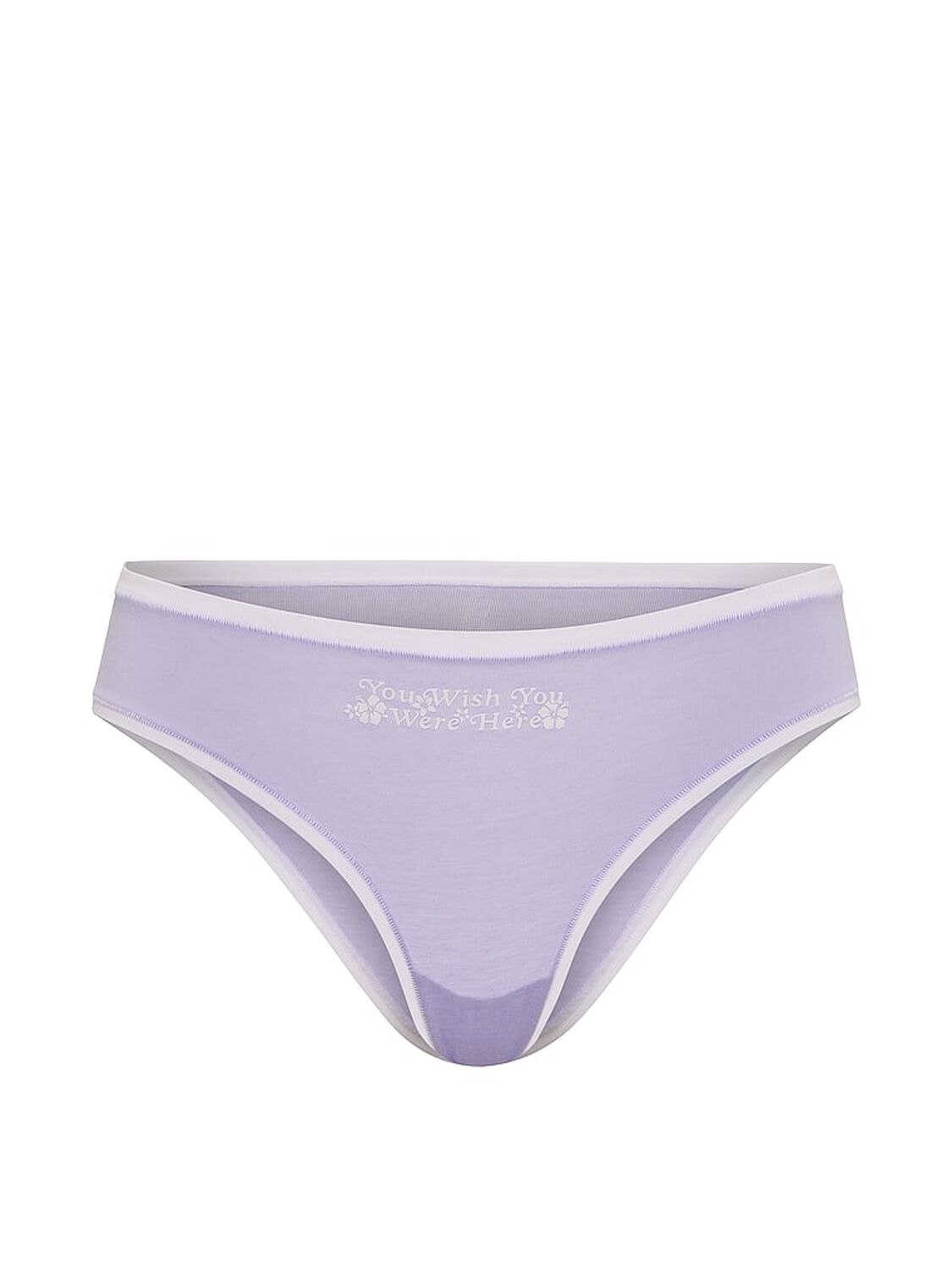 pink Pink Cotton Cheeky Panty Sweet Lavender With You Wish You Were Here Graphic 3 of 3 