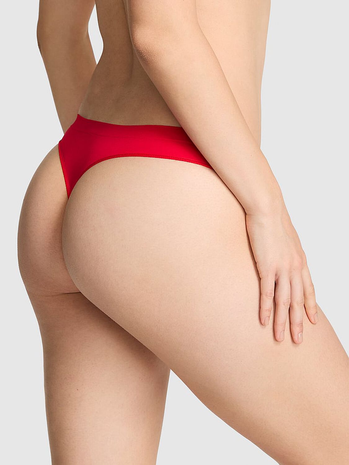 vs Pink Seamless Thong Panty Red Pepper 2 of 4 