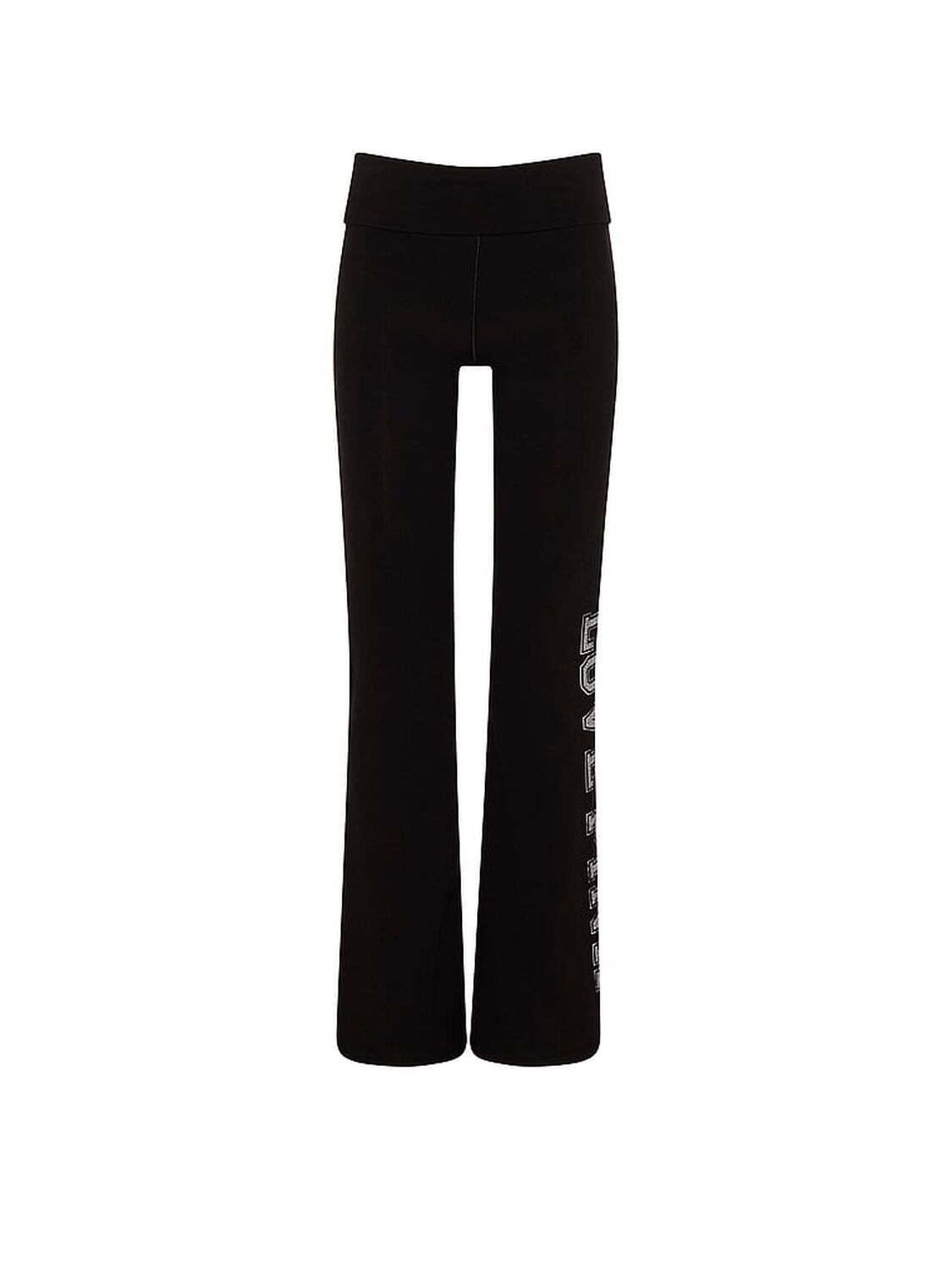pink Pink All-Day Cotton&trade; Foldover Flare Leggings 3 of 3 