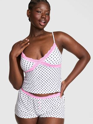 24/7 Lounge Modal Lace-Trim Cami