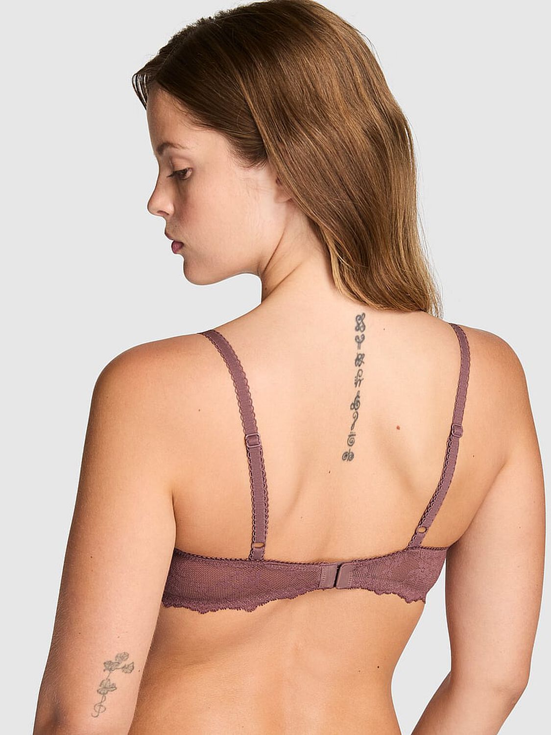 vs Pink PINK Wink&trade; Lightly Lined Balconette Bra Rose Taupe 2 of 3 