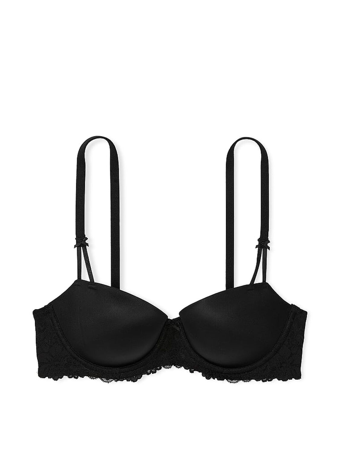 pink Pink Wink Wink Lightly Lined Balconette Bra Black 3 of 4 